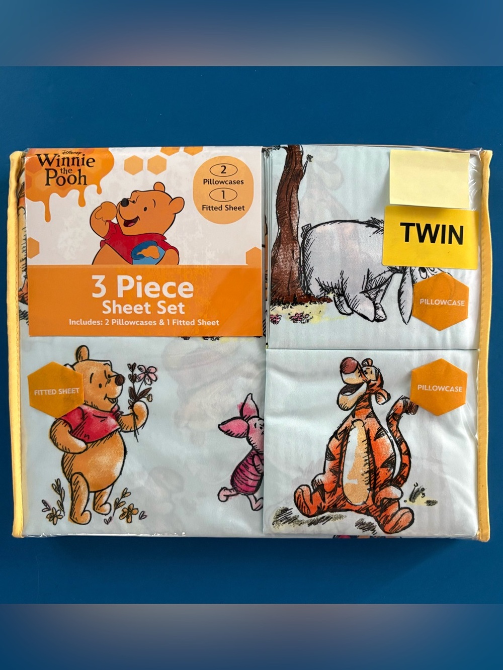 Disney Winnie the Pooh 3 Piece Twin Sheet Set